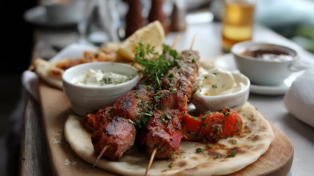 Souvlaki greek food
