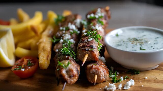 Souvlaki greek food
