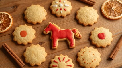 Colorful Cookies Decorated for Celebration