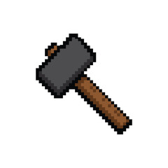 Pixel Art Blacksmith Hammer Tool