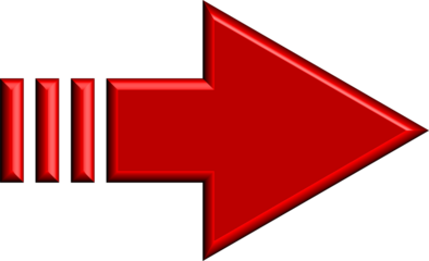 Bold red arrow icon with three vertical bars indicating progress or navigation on a black background