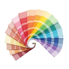 Fototapeta premium Сolor fan deck swatch guide for designers isolated