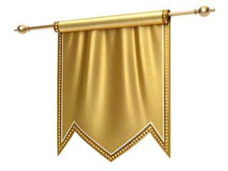 Blank antique gold picture frame on a white background with empty space for your message or poster design advertising