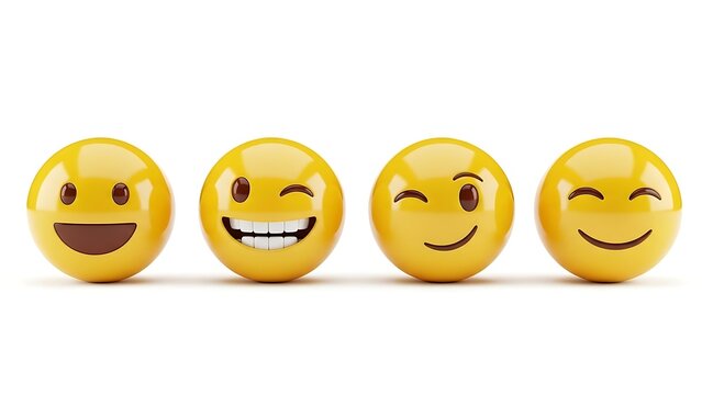 A comprehensive set of 3d yellow smiley faces featuring diverse cartoon emoticons and facial expressions from happy joy to angry emotions as a vector illustration icon set
