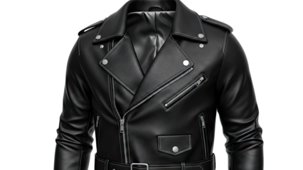 Black Leather Biker Jacket
