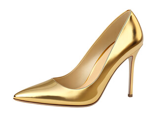 A pair of classic black leather stiletto high heel shoes for a fashionable woman represents the height of elegance and beauty in footwear style