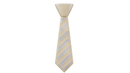 Tan Striped Necktie