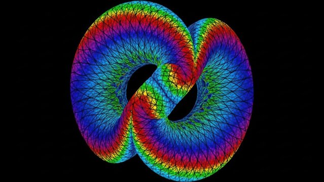 String Theory Micrograph Depicting Subatomic Topology And Multidimensional Geometry For Particle Physic