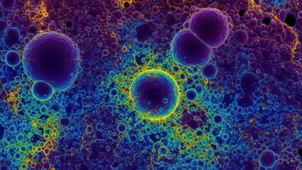 The Concept Of Zero Point Energy And Quantum Vacuum Foam Displayed Through Stylized IASEM