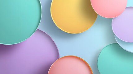 abstract background with colorful bubbles