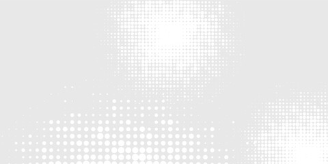 Dot white gray wave light technology texture background. abstract halftone modern. dot background.