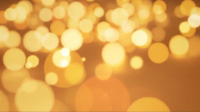 golden bokeh lights