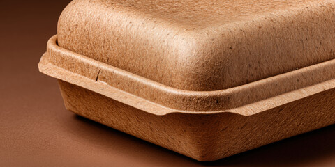 Biodegradable takeout container promoting eco friendly packaging