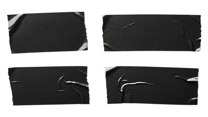 Set of surgical scalpel blades isolated on transparent background