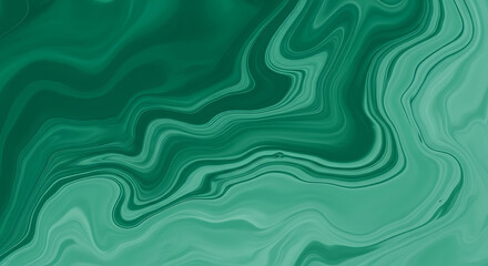 Abstract malachite green background with fluid art texture, featuring swirling patterns and a vibrant color palette, creating a visually dynamic and organic composition for modern design projects