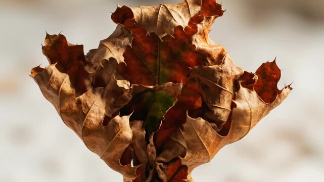 แสดงวิธีคิด

Vibrant dry autumn leaves in orange and brown shades create a natural foliage texture on the forest ground under the warm sun