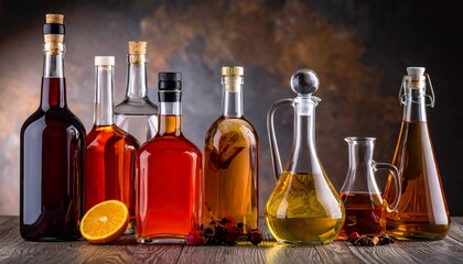 Assorted Fruit Beverage Bottles