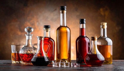 Assorted Fruit Beverage Bottles