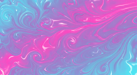 A vibrant and dynamic abstract background featuring a bold blend of pink and blue hues, creating an energetic and eyecatching design with swirling patterns and a smooth, glossy texture