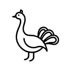 Fototapeta premium vector illustration of a bird icon design 
