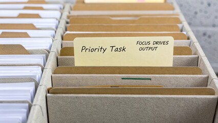Priority Task Folders for Focus and Output