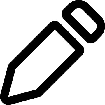 Edit or Pencil Button Icon Outline Rounded for File Data UI Website Mobile Apps
