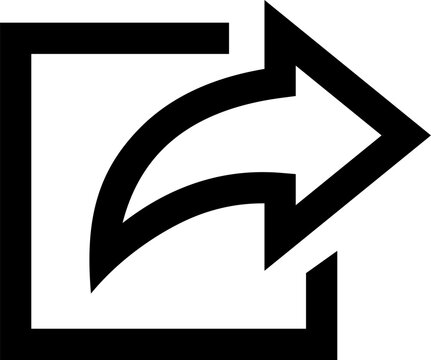 Export Button Icon Outline Sharp for File Data UI Website Mobile Apps