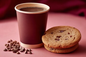 Enjoying coffee and cookies together at a casual gathering