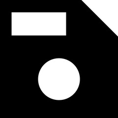 Save Button Icon Solid Sharp for File Data UI Website Mobile Apps