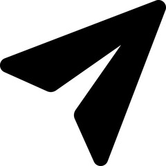 Send Button Icon Solid Rounded for Communication UI Website Mobile Apps