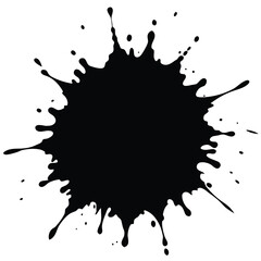 Fototapeta premium Abstract black ink splash artwork a creative and dynamic visual expression