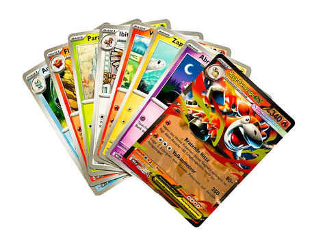 Dortmund - Deutschland 10. Januar 2026 verschiedene Pokemon Spielkarte - Studio Aufnahme	