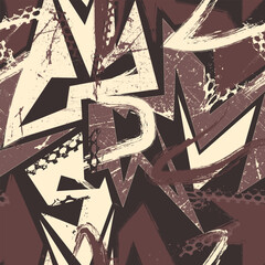 Seamless grunge urban modern pattern