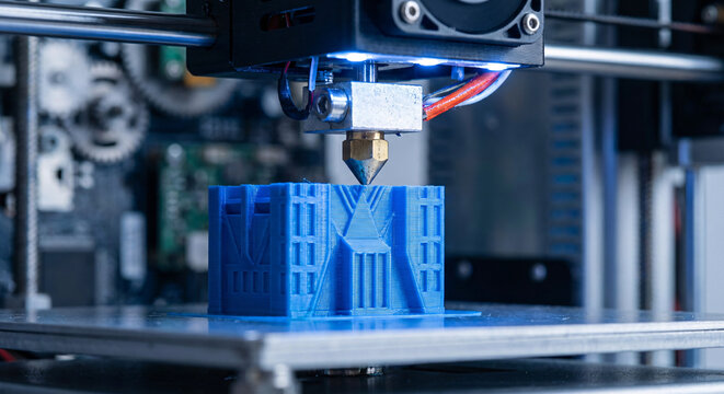 Drukarka 3D tworząca obiekt &ndash; nowoczesna technologia produkcji