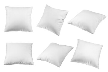 Pillow isolated on white background, full depth of field