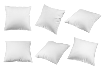 Pillow isolated on white background, full depth of field