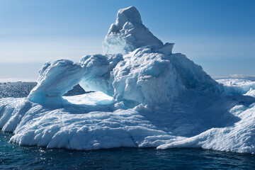 Monumental Arctic Giant: Large Iceberg in Disko Bay, Greenland © Michel