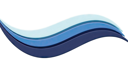 Abstract Swirling Blue Waves