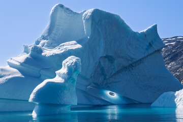 Spectacular Ice Formations in Disko Bay: A Natural Arctic Sculpture © Michel
