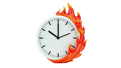 Clock on Fire