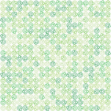 Green and Blue Swirl Pattern on White Background, Abstract Design, Digital Art and Modern Texture