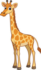 Obraz premium giraffe on white background