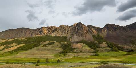 Fototapeta premium A picturesque mountain valley on a summer day