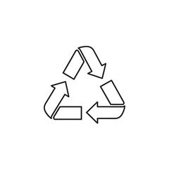 Obraz premium Recycle Icon, Sustainability and Environmental Symbol, Eco-Friendly Illustration
