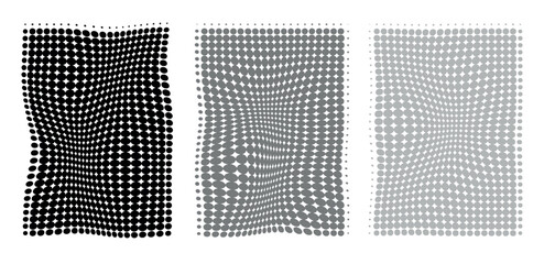 Set Minimal Dot Wave Liquid for Background with triple transition