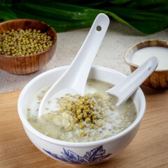 Indonesian Mung Bean Porridge with Coconut Milk