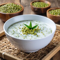 Indonesian Mung Bean Porridge with Coconut Milk