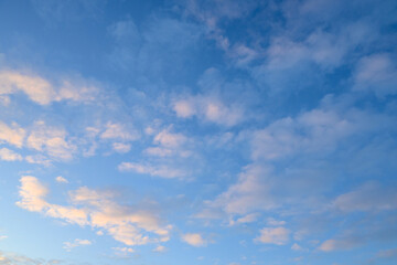 Fototapeta premium Beautiful color evening sky and amazing clouds