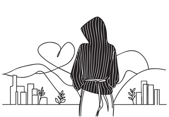 Fashion models Illustration. Doodles sketch