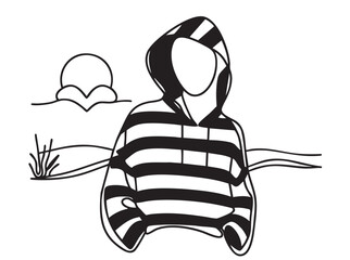 Fashion models Illustration. Doodles sketch